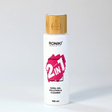 Roniki 2 in 1 akril gel solution & cleaner - 100ml