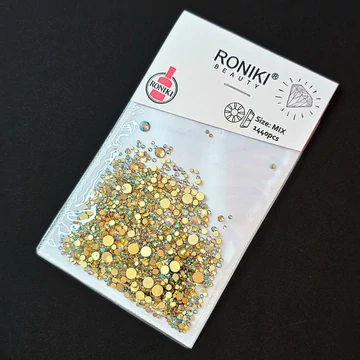 Roniki strasszkő mix - SS4-SS20 méretben - 1440db -#6