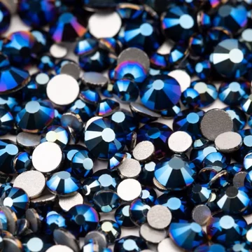 Roniki csiszolt strasszkő mix - SS4-SS20 - metallic blue