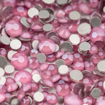 Roniki csiszolt strasszkő mix - SS4-SS20 - MRD rose bloom