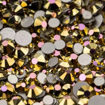 Roniki csiszolt strasszkő mix - SS4-SS20 - metallic pink