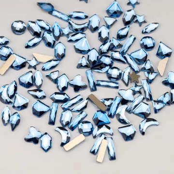 Roniki csiszolt formakő mix - light sky blue -  100db