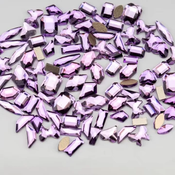 Roniki csiszolt formakő mix - purple -  100db