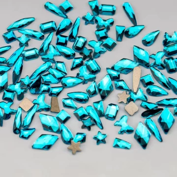 Roniki csiszolt formakő mix - sea blue -  100db