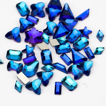 Roniki csiszolt formakő mix - meridian blue -  100db