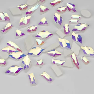 Roniki csiszolt formakő mix - jelly crystal -  100db