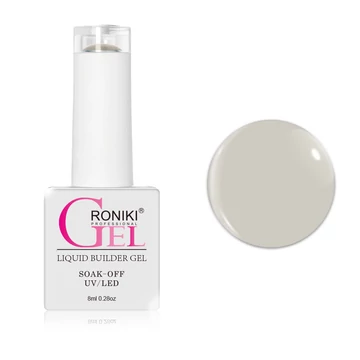 Roniki liquid builder gél - milky white - ecsetes építőzselé