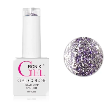 Roniki Diamond-H széria TPO free - 05 lila csillámos gél lakk