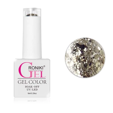 Roniki Diamond-H széria TPO free - 08 pezsgő glitteres gél lakk