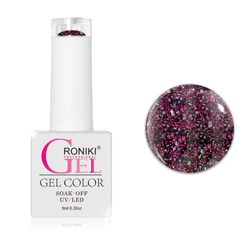 Roniki SF széria TPO free - 06 glitteres pink gél lakk