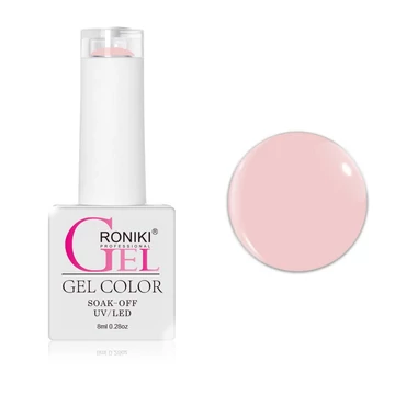 Roniki Macaron széria TPO free - 01 púderrózsaszín gél lakk
