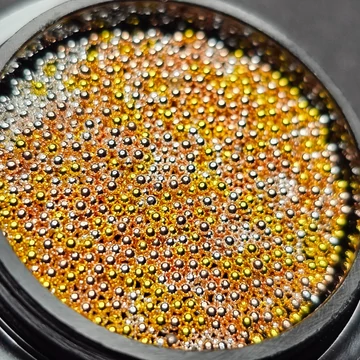 Fém szórógyöngy több színben - mágnesezhető - 0,6-0,8mm