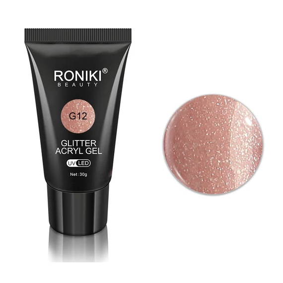 Roniki TPO free glitter poly gel - 12 - 30g