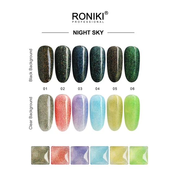 Roniki Night sky széria - 05 gél lakk