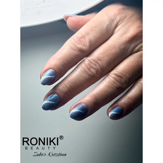 Roniki Mermaid cat eye gél lakk 12 - mágnesezhető