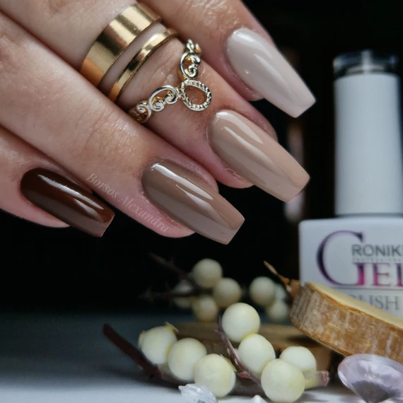 Roniki Vanilla latte széria hema & TPO free - 04 gél lakk