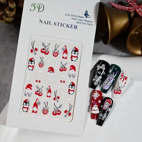Roniki 3D karácsonyi matrica - öntapadó 