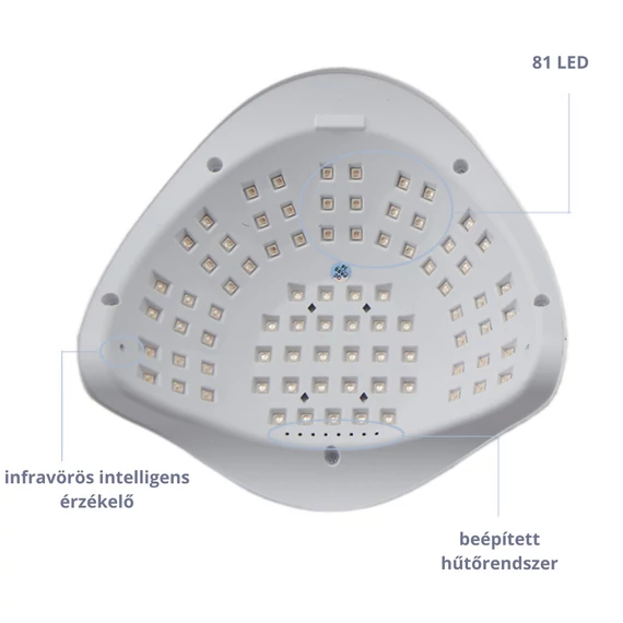 Sun X23 Max UV/LED műkörmös lámpa - pink fénnyel