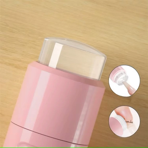 Roniki pink mini UV lámpa állvánnyal, szilikon fejjel - hordozható, tölthető