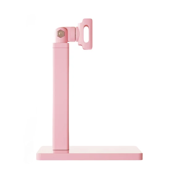 Roniki pink mini UV lámpa állvánnyal, szilikon fejjel - hordozható, tölthető