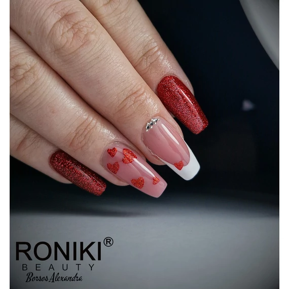Roniki szív mintás matrica - öntapadó 