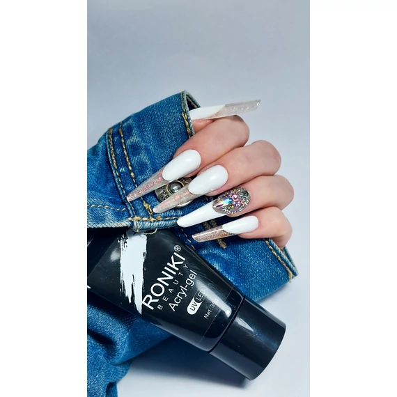 Roniki hema free poly gel - white - 10g