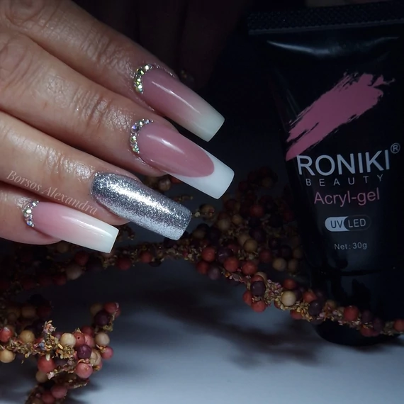Roniki hema free poly gel - white - 10g