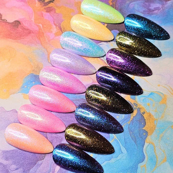Roniki neon holographic chrome - #8 krómpor