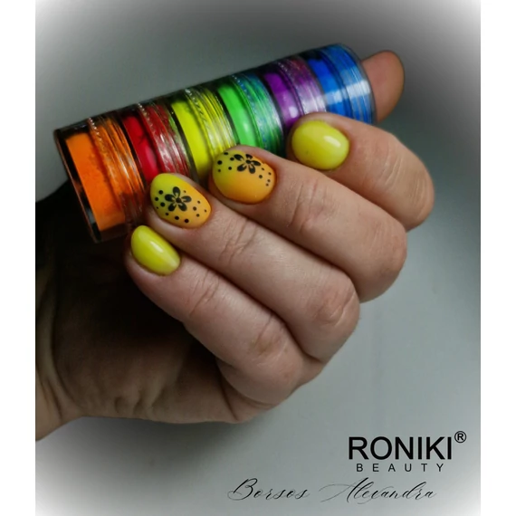 Roniki neon pigmentpor szett - A - 6db