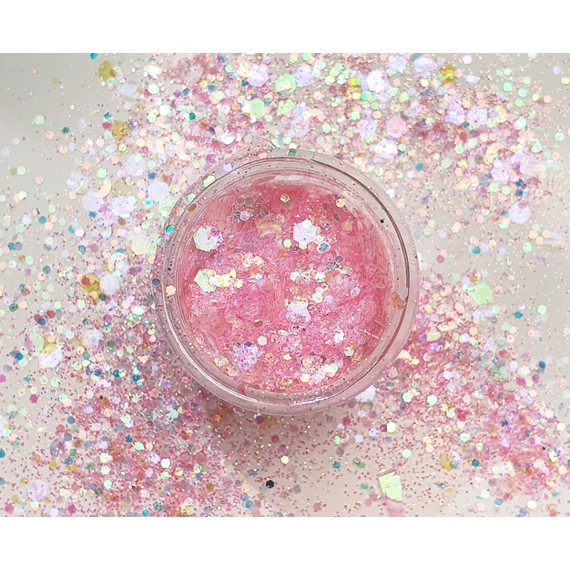 Irrizáló  glitter - rózsaszín #2