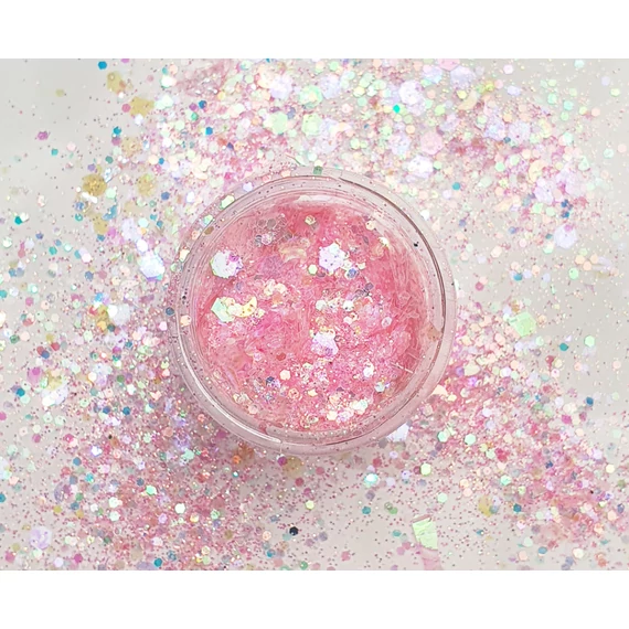 Irrizáló  glitter - rózsaszín #3
