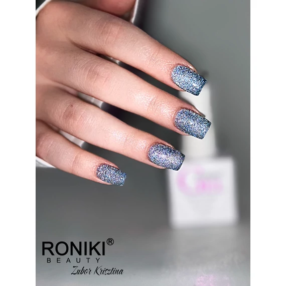 Roniki Reflective cat eye gél lakk 02 - mágnesezhető