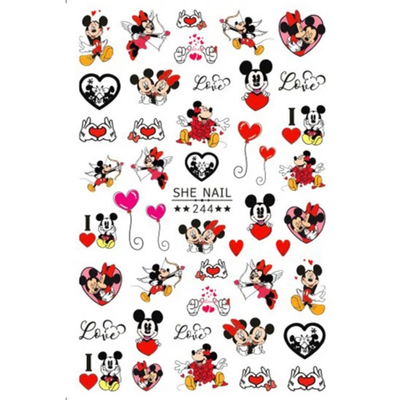 Roniki mesefigurás matrica - öntapadó - Mickey love