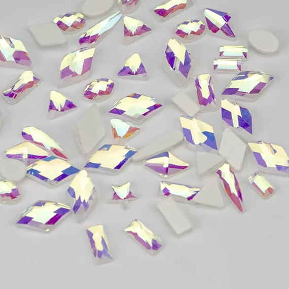 Roniki csiszolt formakő mix - jelly crystal -  100db