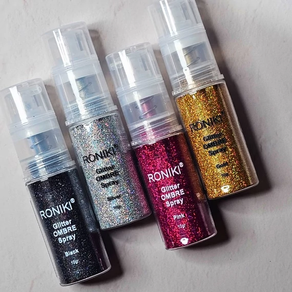 Roniki glitter spray - silver - 10g