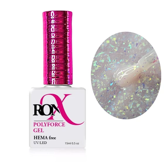 RonX HEMA free polyforce gel - peach 01- 15ml