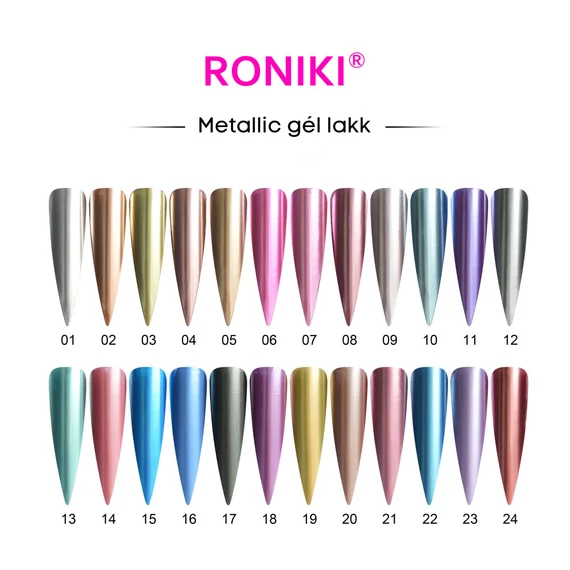 Roniki Metallic gél 01 - ezüst
