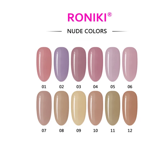 Roniki Nude széria - 04 gél lakk