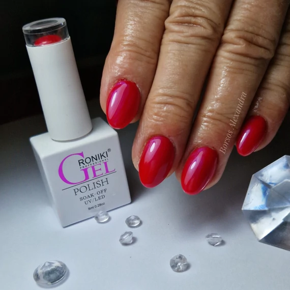 Roniki Rose red széria - 04 gél lakk