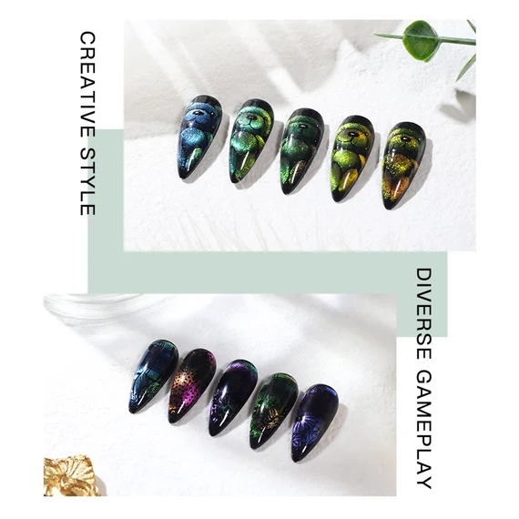 5D chameleon cat eye pigment 12
