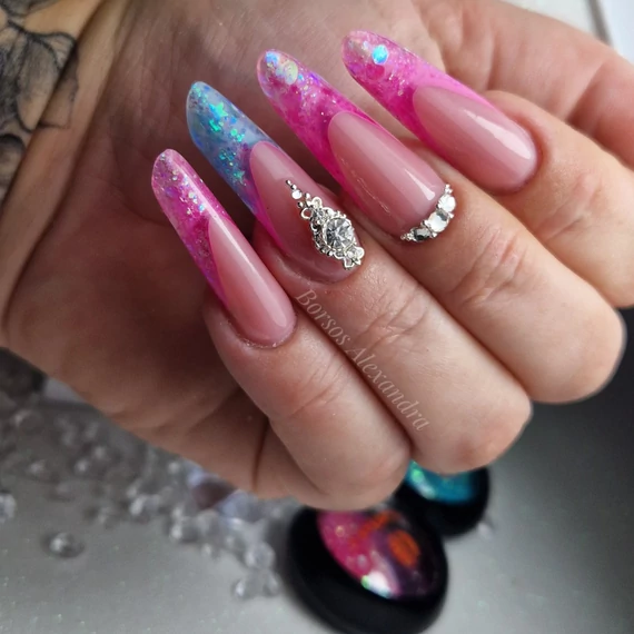 Colorful galaxy glitter 03