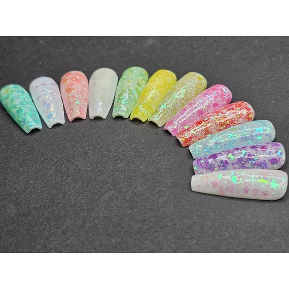 Colorful galaxy glitter 11