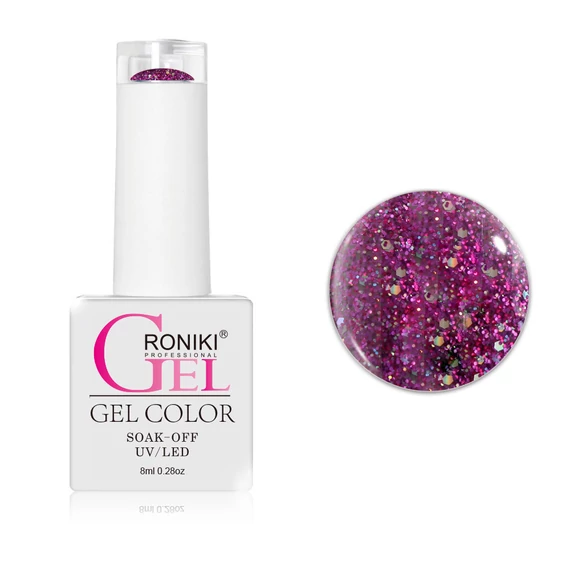 Roniki SF széria TPO free - 07 glitteres lila gél lakk