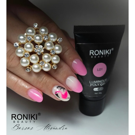 Roniki sötétben világító poly gel - 01 - 30g