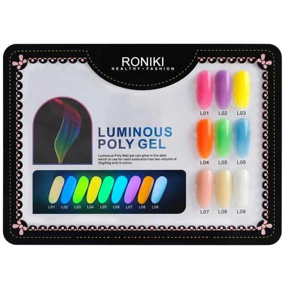 Roniki TPO free sötétben világító poly gel - 02 - 30g