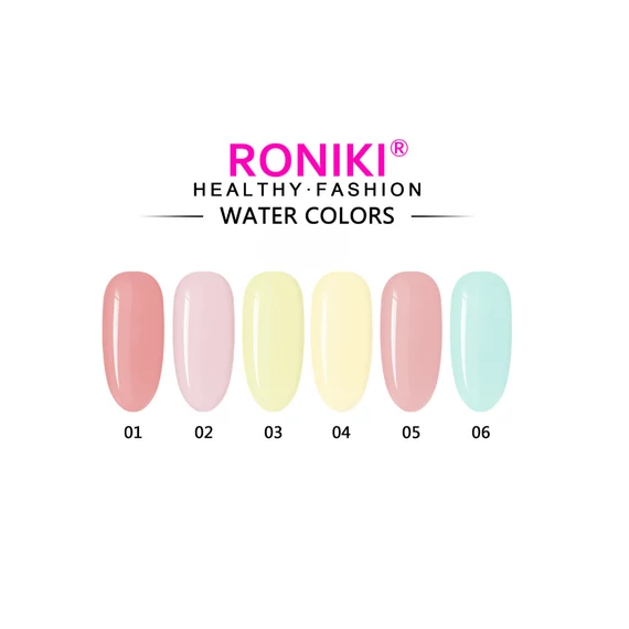 Roniki Water color széria - 02 cseresznyevirág gél lakk