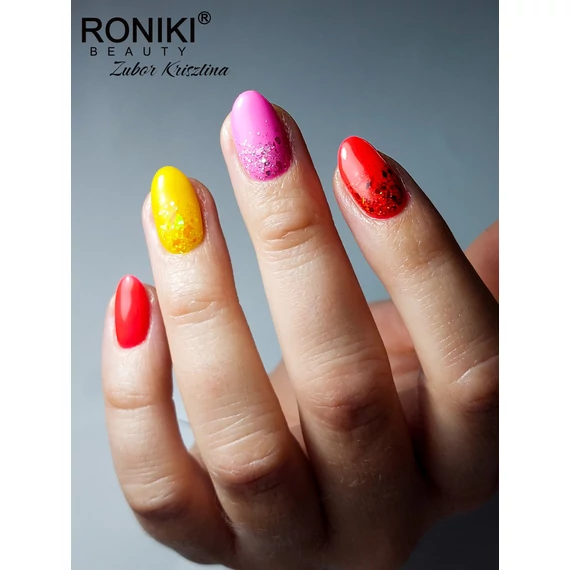 Roniki Glow in the dark széria - 07 sötétben világító neon sárga gél lakk