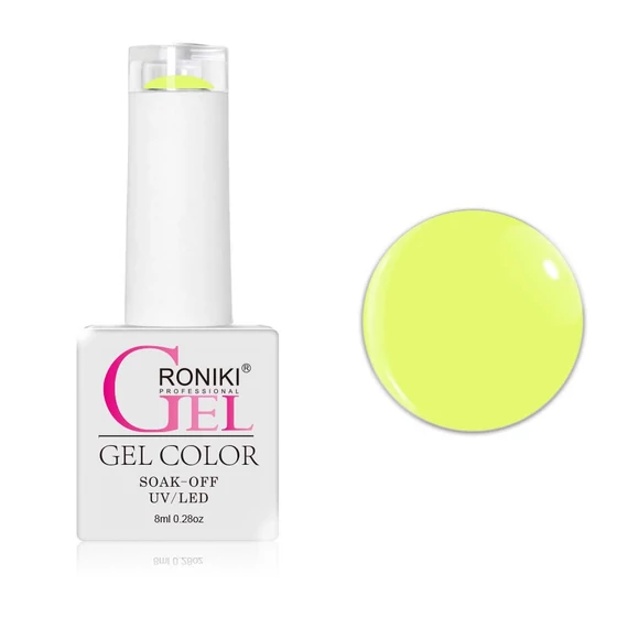 Roniki Glow in the dark széria TPO free - 16 sötétben világító neon sárga gél lakk