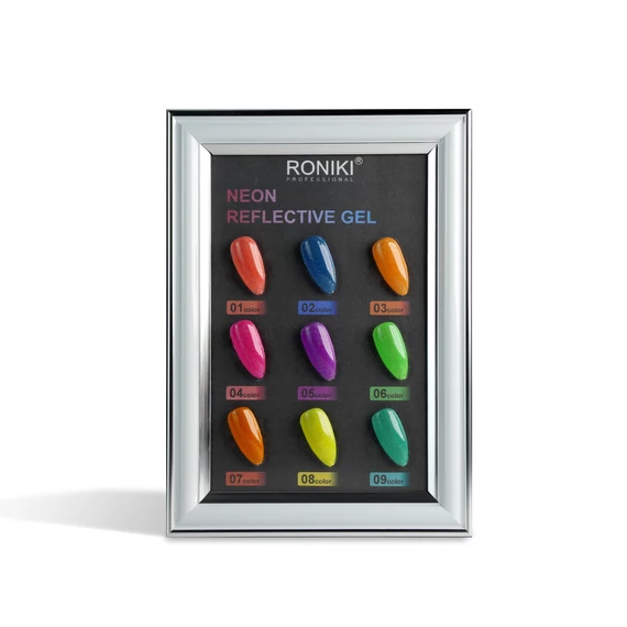 Roniki Neon reflektív széria - 09 türkiz reflektív gél lakk