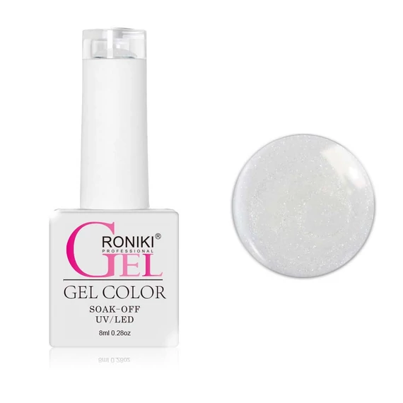 Roniki Pearl threaded széria TPO free - 01 fehér gyöngyház gél lakk